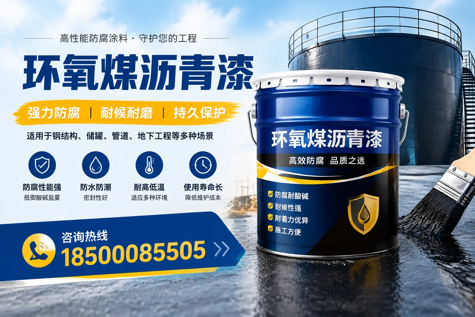环氧煤沥青漆在工业中的应用,黔西南企业的选择